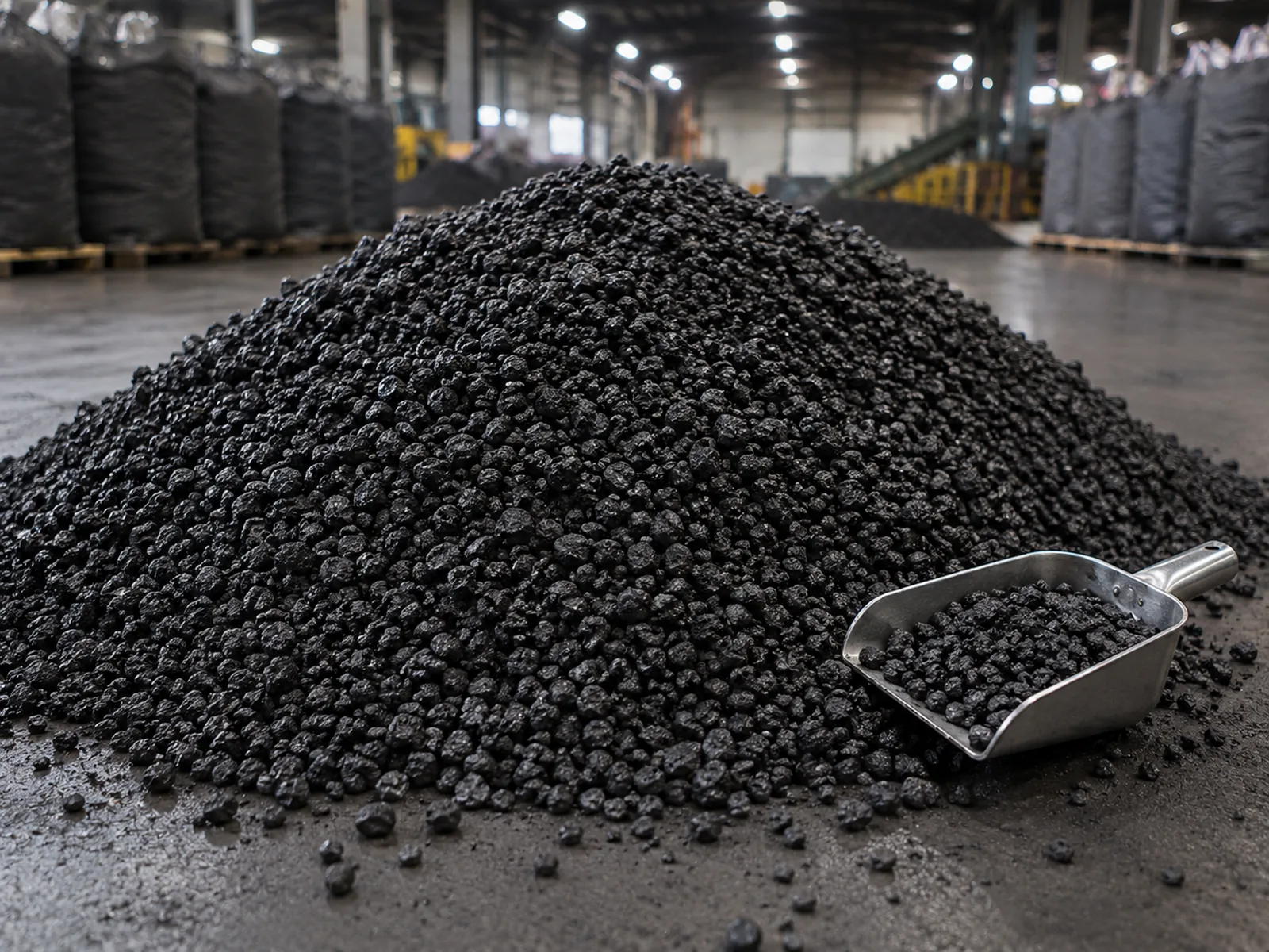 CPC stockpile — factory warehouse sampling