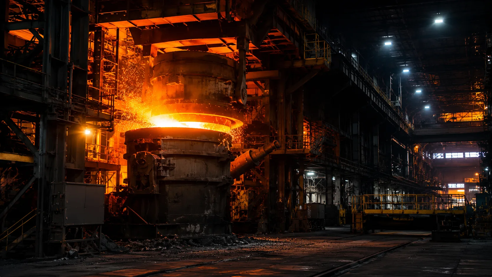 Steel smelting application
